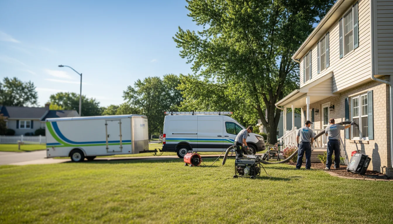 Flooded Basement Restoration And Cleanup With Repair in Bowerston, OH near me